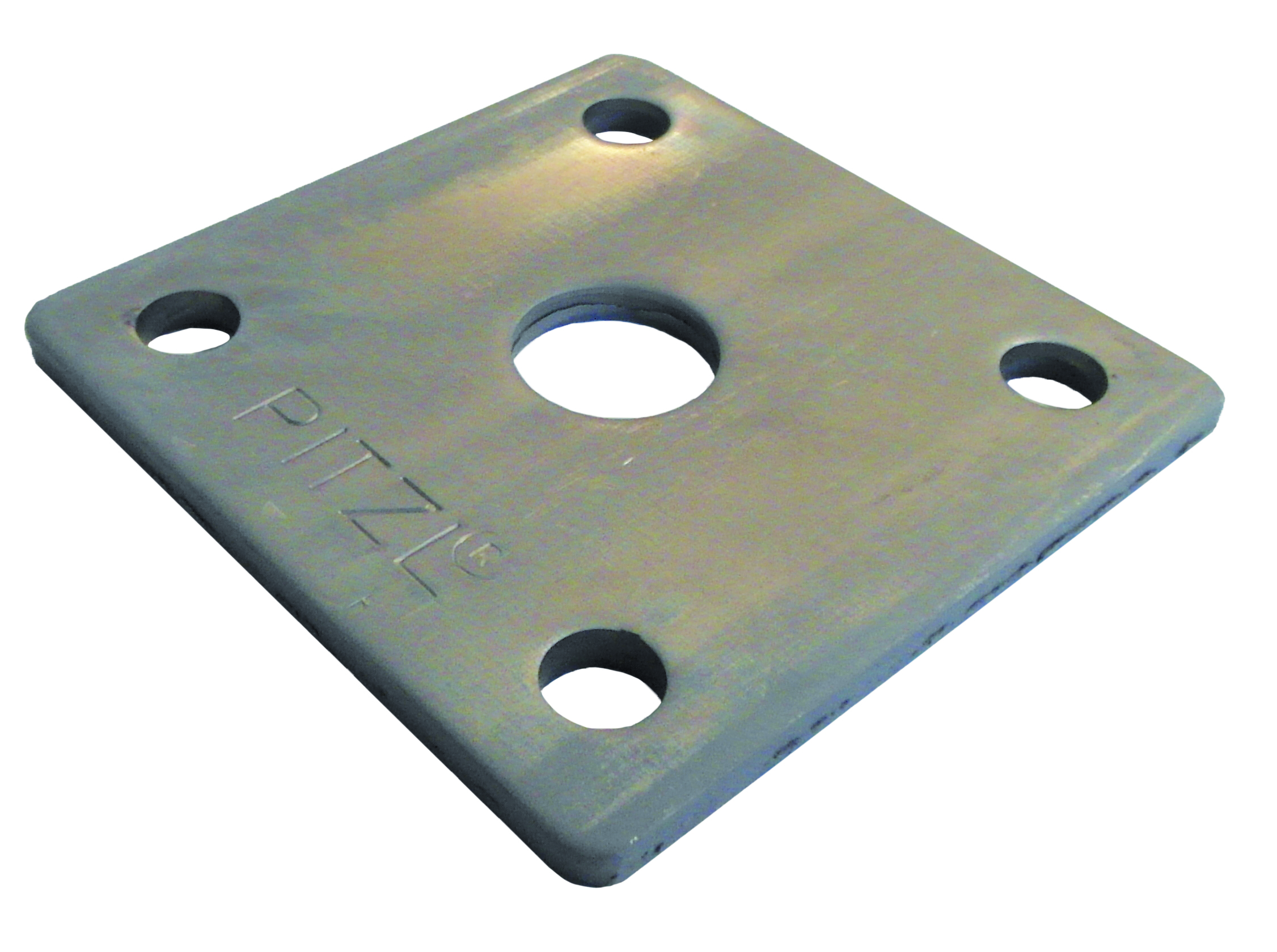 5-Loch-Platte M24, 80x80x5 mm, zinip
