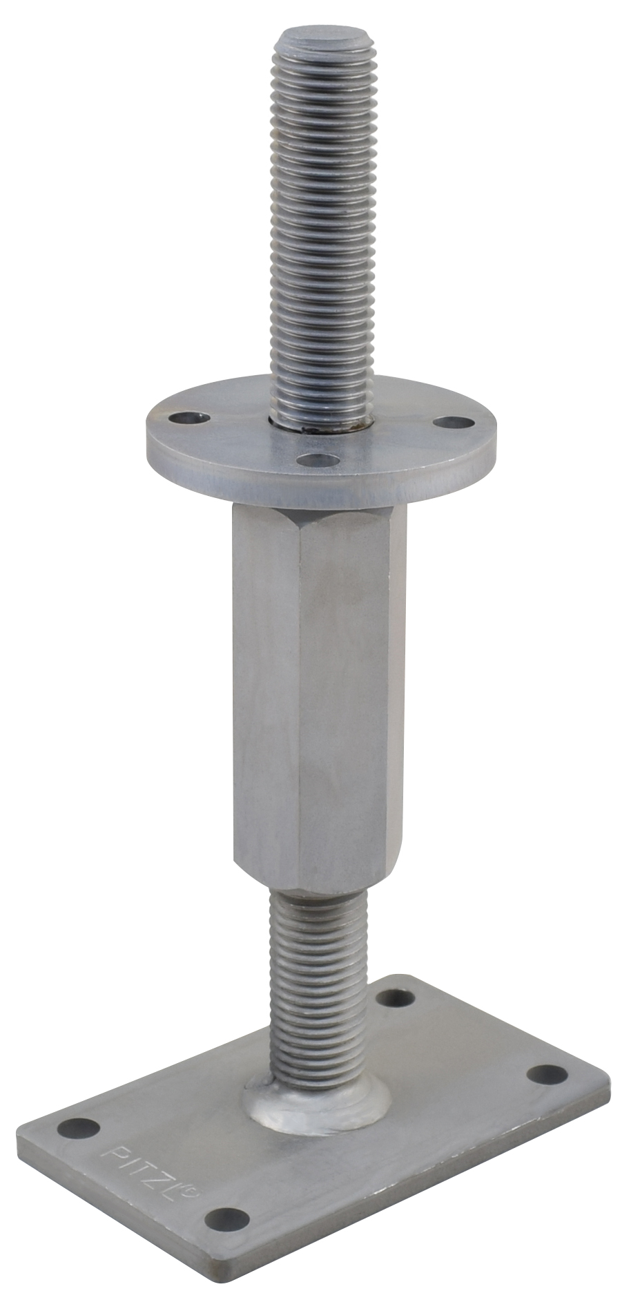 Threaded I Post Post base Right / left threaded with thread M30 Adjustment range: 235 ...