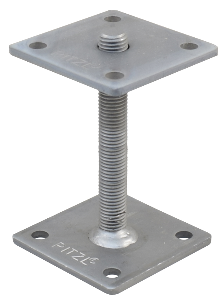 Square Threaded Posts Post base threaded rods with thread M20 Thread: 150 mm | M20 | 100 x ...